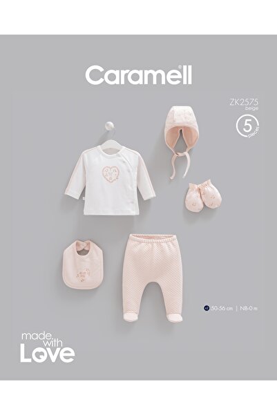 Caramell Mini Style 5 Piece Hospital Discharge Bodysuit Set Zk2575