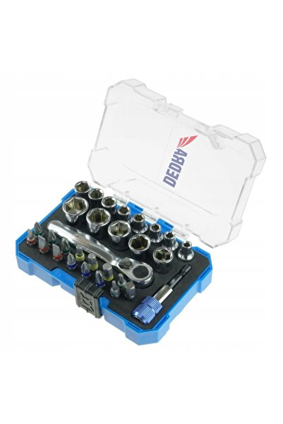 Dedra-Polonia DEDRA Set de biți pentru șurubelniță 30 buc. 1/4 " 25mm Biți To...