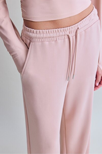 Stradivarius Yumuşak dokulu palazzo jogger pantolon