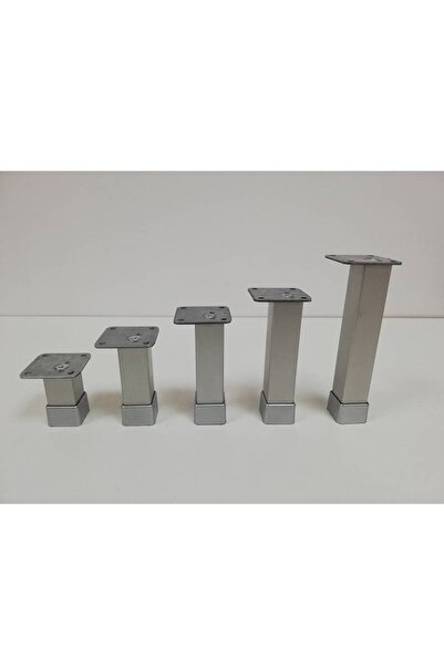 OEM Τετράγωνο πόδι αλουμινίου 25x25mm ύψος 80mm Eroglu