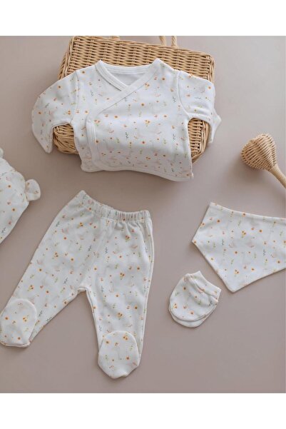 Reva baby Goose Patterned 5-Piece Hospital Discharge Set