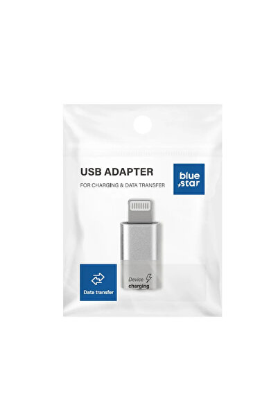 Bluestar Blue Star Type-C (θηλυκό) σε Lightning (αρσενικό) αντάπτορας, λευκός