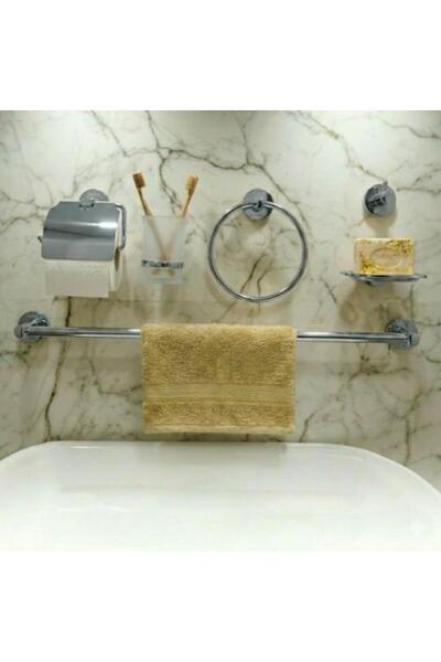 shind Complete Bathroom Accessory Set 6 Pieces Stainless Steel Chrome - Shind
