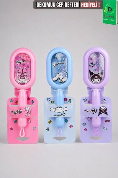 Cınnamoroll X Dekomus Licensed Kuromi&My Melody&Cinnamoroll Glittery Sequin H...