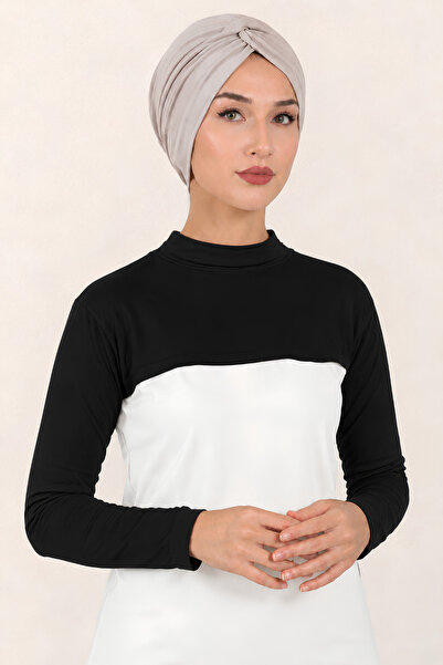 Jusmart Black Hijab Neck Collar Sleeveless Bolero Crop |   Long Sleeve Hijab ...