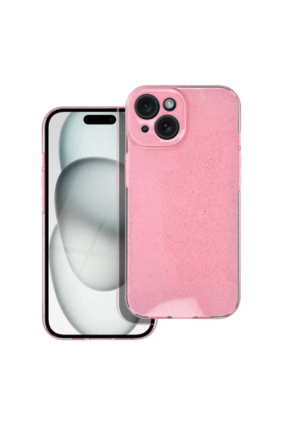 Techwave Γκλαμουριά θήκη για iPhone 15 ροζ