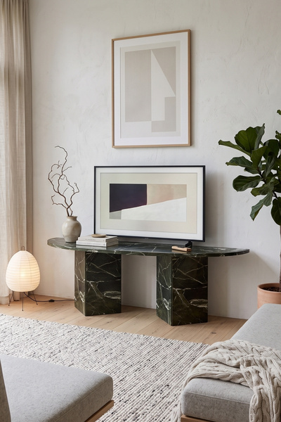 Skandi homeworks Terra 120 cm Modern TV Sehpası – Minimal Blok Ayaklı Tasarım...