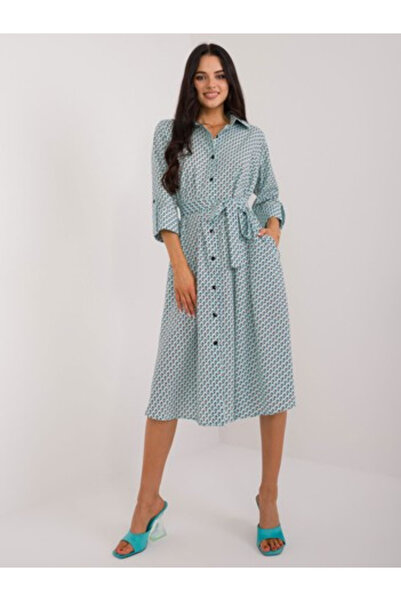LAKERTA Women's Dress, LAKERTA, Polyester, Flared Dress, Mint, model LK-SK-50...