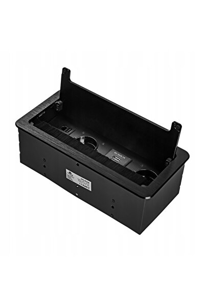 Spacetronik Priză încastrată în blat HDMI USB pentru mobilier de birou, metal