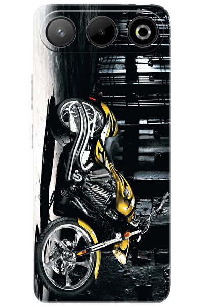 General Mobile GM 26 5G (G905) Uyumlu Kılıf Desen Baskılı Silikon Motorcycle ...