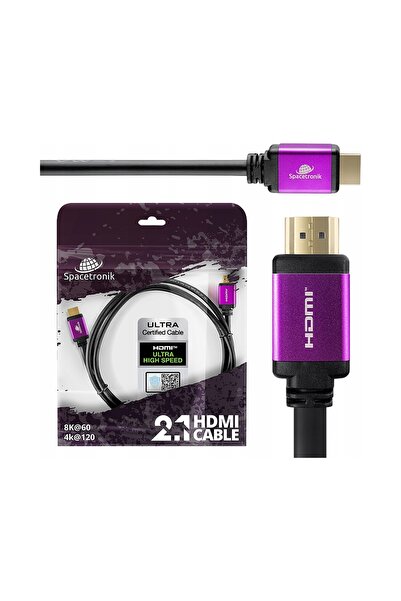 Spacetronik Cablu UHS HDMI 2.1 8K 48 Gbit/s 5m CERTIFICAT negru