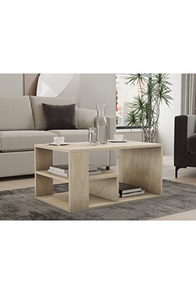 Fratelli Home Τραπεζάκι Σαλονιού Τραβερτίνη VANESE