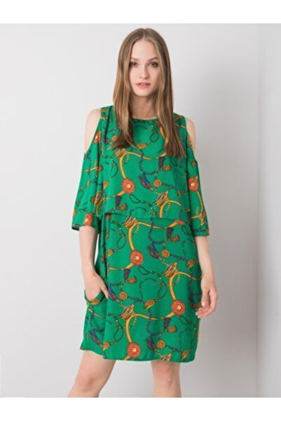 rue parıs Rochie Dama Mini, Imprimat, RUE PARIS, Verde Casual
