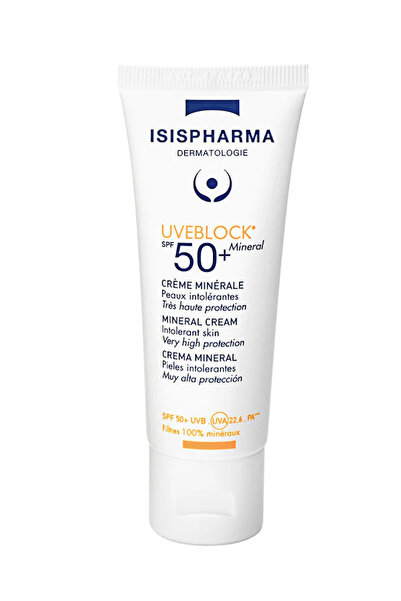 ISISPHARMA Isis Pharma Uveblock SPF 50+ Mineral Güneş Koruyucu 40 Ml - Beyaz