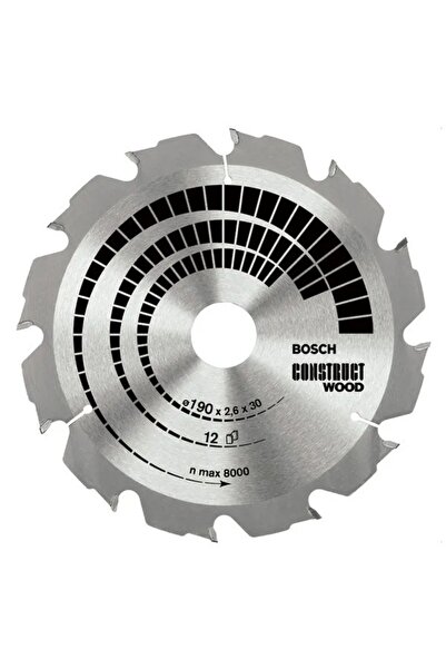Bosch Lamă de ferăstrău circular pentru lemn CONSTRUT 190x2,6x20x12z B2608641201