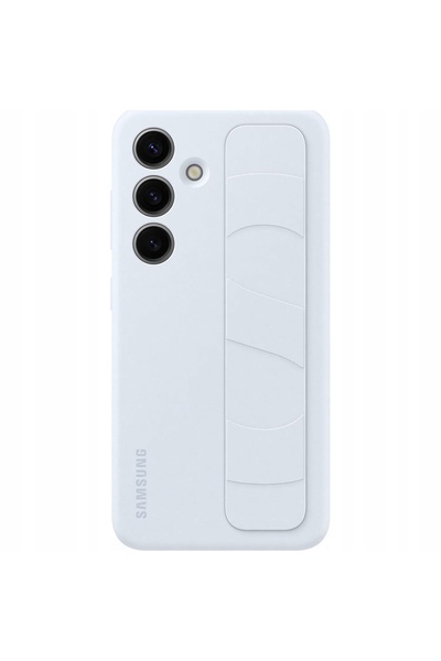 Samsung Husă Galaxy S24 cu suport și curea de mână, albastru deschis
