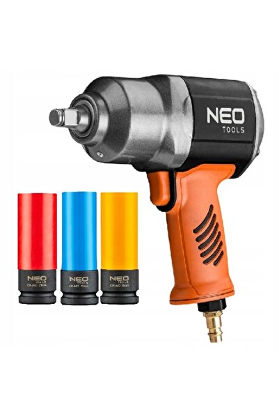 NEO Tools NEO Cheie de impact pneumatică 1300Nm 1/2 " cu ciocan dublu, puternică