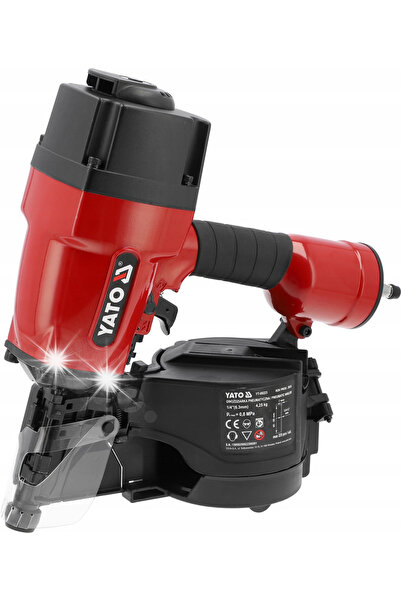 yato Pistol pneumatic de bătut cuie, tip tambur, pentru dulgherie, pentru cui...