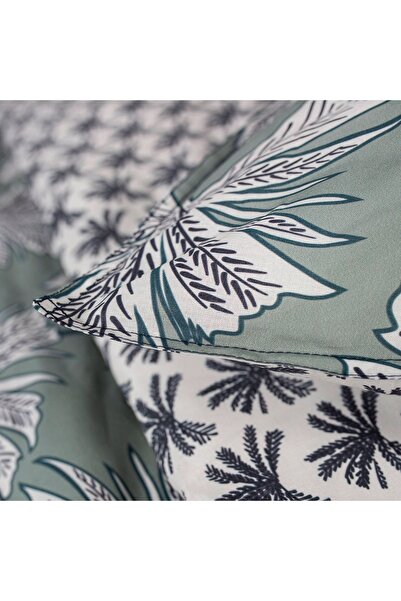 Today Lenjerie de pat din bumbac gri, cu palmieri TROPICALI, 240x220