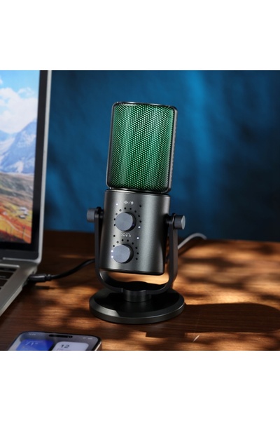 ulanzi Microfon Studio Condensator LED USB TYPE-C USB-C + Stativ