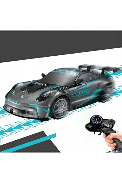 Acr Mașină mare telecomandată, tip Porsche, de curse, pentru drift, RC, cu LE...