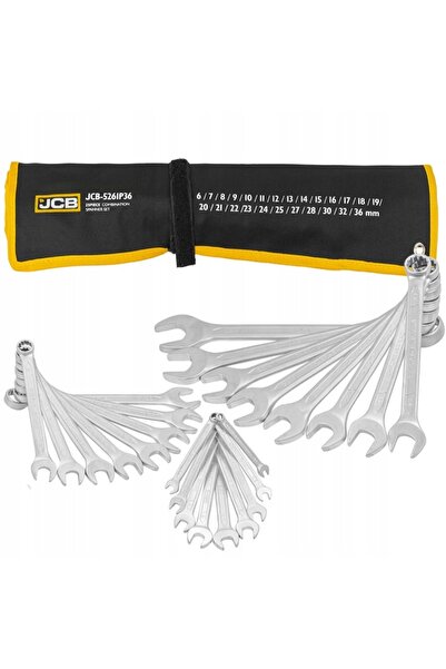Jcb Set de chei combinat 25 piese oțel CRV 6-36 mm
