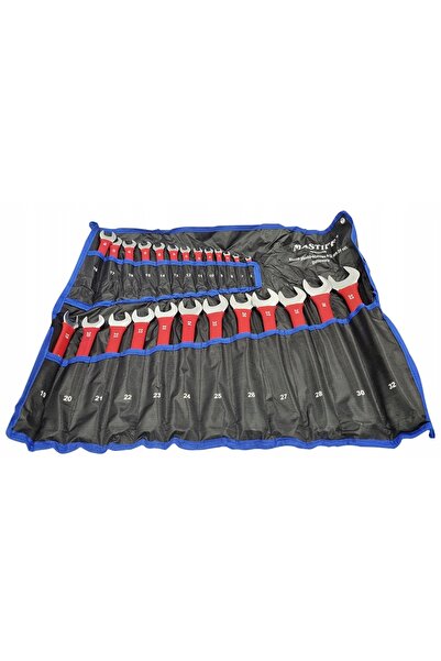 MASTIFF Set de chei fixe cu gura cauciucată 6-32 mm, 17 bucăți