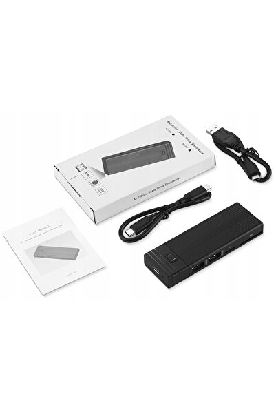 NO BRAND Carcasă pentru SSD M.2 NVME 2 în 1 cu HUB USB 3.2 Gen2 + cititor de ...