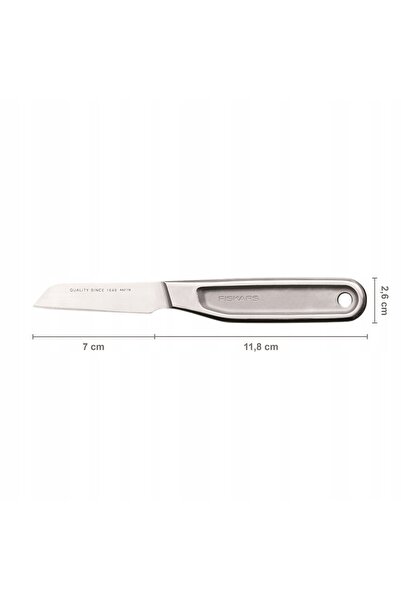 FiSKARS CUȚIT DE RĂZĂNAT, DESCUAMAT, TĂIAT, INTEGRAL DIN OȚEL, 7cm, AllSteel