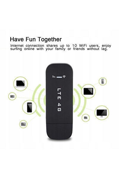 NO BRAND MODEM LTE 4G USB WIFI CU SIM CARD ROUTER REBEL 150Mbps