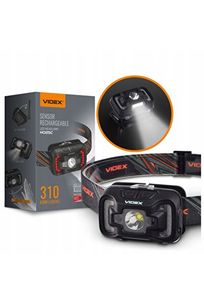VİDEX Lanterna frontală cu acumulator 310lm, senzor de mișcare, 74m