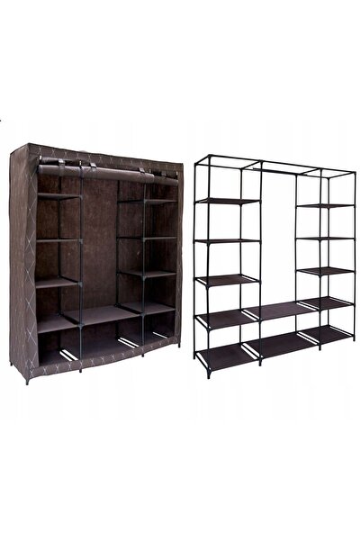 Gockowiak Dulap textil pliabil, rafturi, cuier, organizator