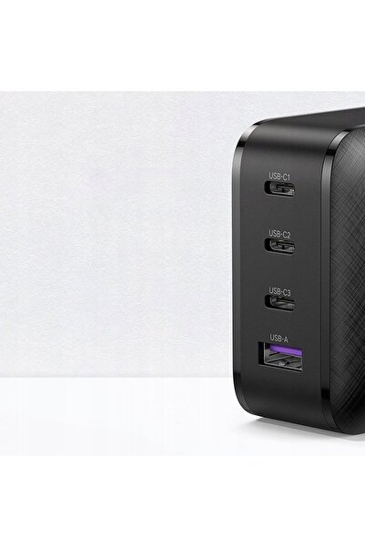 Ugreen ÎNCĂRCĂTOR DE REȚEA 3X USB-C, 1X USB, POWER DELIVERY 3.0, GAN, 65W