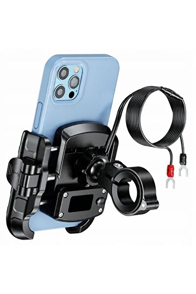 NO BRAND Suport motocicletă din aluminiu pentru smartphone 5.4''-7.2'' + încă...