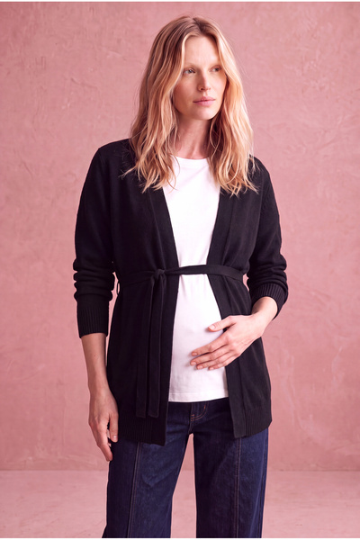 WESTMARK LONDON Cardigan negru pentru gravide, amestec de viscoză, deschis în...