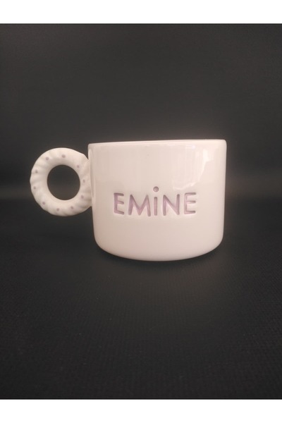 Zümrüdüanka Seramik Handmade Ceramic Mug Personalized with Women's Names