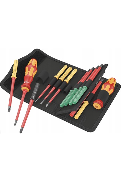 Wera Werk Șurubelnițe izolate Kraftform Compact 17 piese VDE interschimbabile...