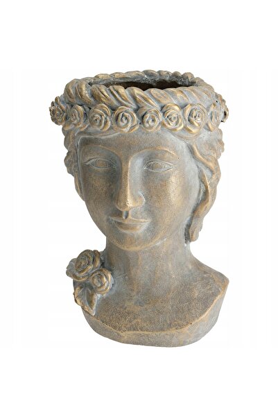 Koopmann International Capac decorativ pentru ghiveci, Cap de Aur, VILDE 33 cm