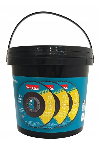 Makita Set discuri abrazive 125mm Z40x4 Z60x4 Z80x7 INOX 15 bucăți D-82024