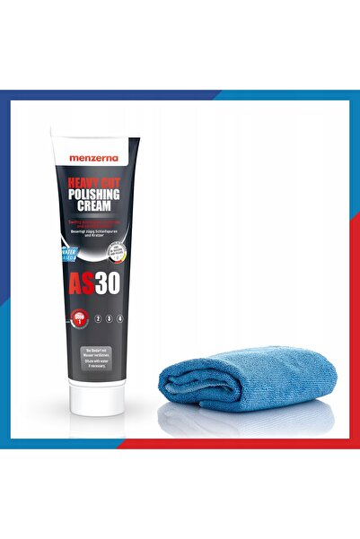 Menzerna Pastă abrazivă puternică pentru lustruire AS 30 + Pad abraziv 150mm ...