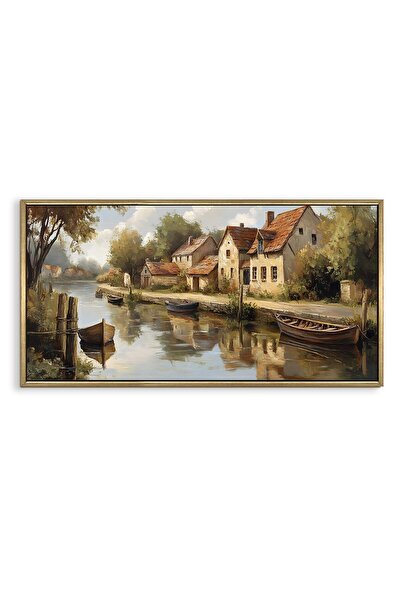 Signtouch Advertising Signtouch European Riverside Village Canvas Wall Art 60...