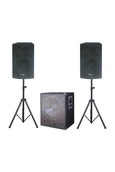 IBIZA Sistem subwoofer activ de 15 inch (38cm) plus 2 difuzoare satelit cu su...
