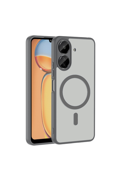 zore Xiaomi Poco C65 Case Magsafe Camera Protected Matte Anti-Fingerprint Senk
