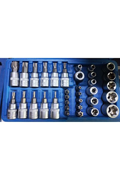 Rutaş Profesyonel Torx Yıldız Lokma ve Bits Uç Seti (Chrome Vanadium)