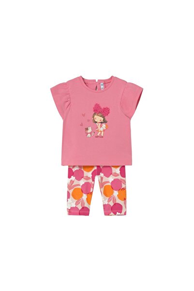 MAYORAL Set tricou și colanți pentru fete 1751 Roz