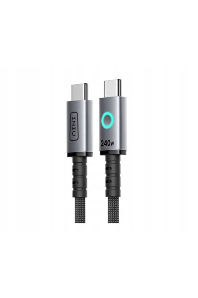 NO BRAND Cablu USB-C USB-C INIU Leopard Magnetic 240W 1,2 m Negru