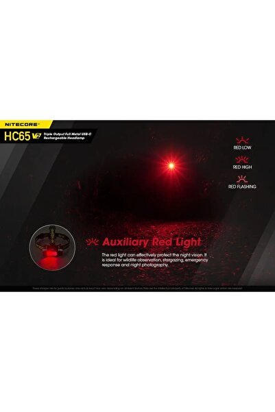 Nitecore Lanterna frontală HC65 V2