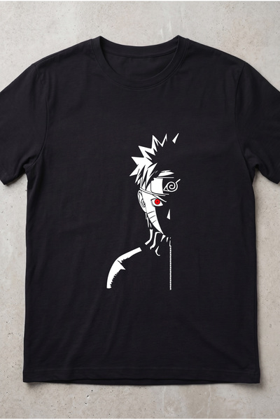 Silkensoul Naruto Kakashi Hatake Anime Printed Standard Cut Unisex Tshirt