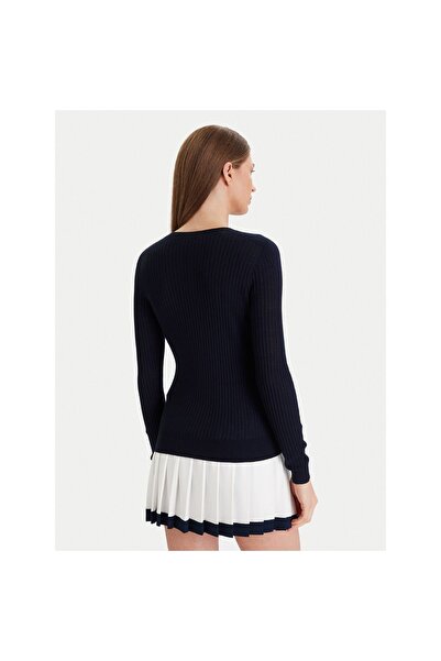 Lacoste Cardigan de damă AF4141 Bleumarin