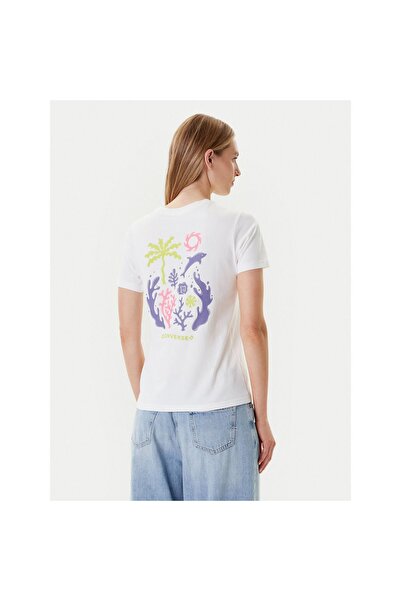 Converse Γυναικείο T-shirt 10027759-A01 Λευκό